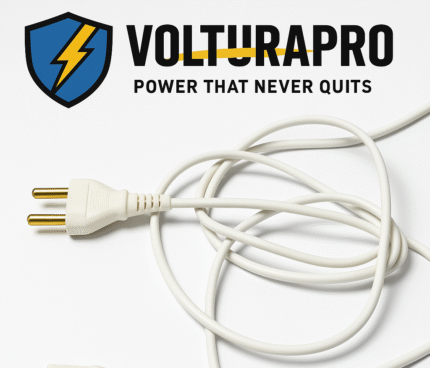 VolturaPro 2 Pin Flat Power Cord – Table Fan & Small Appliances