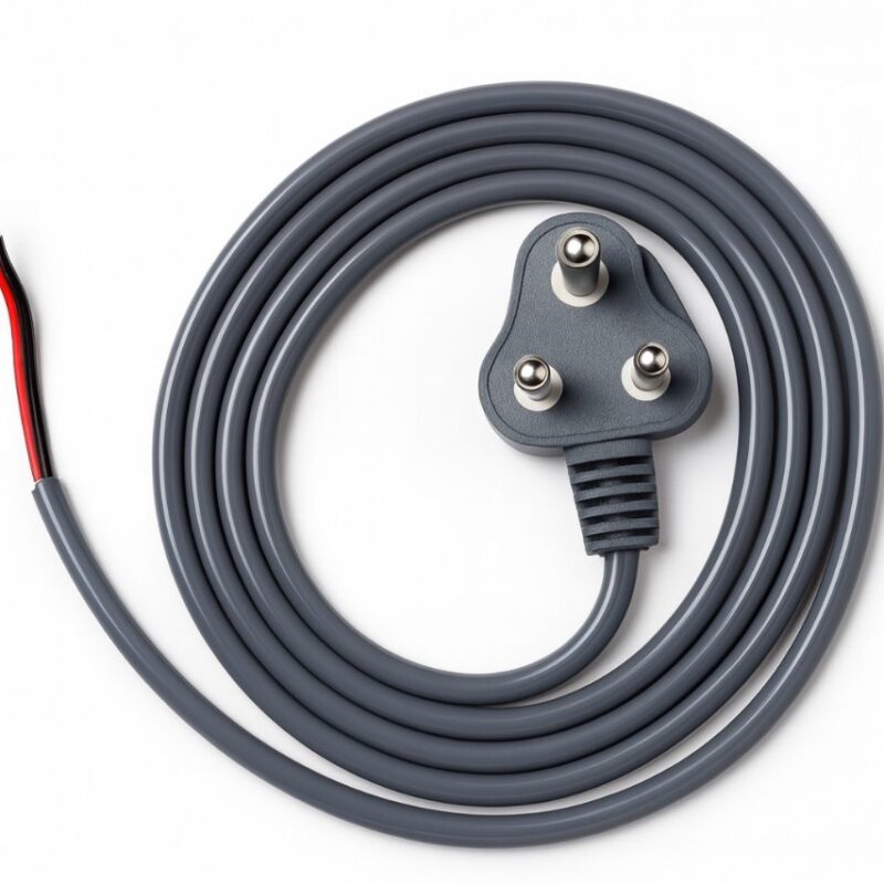 VolturaPro 3 Pin Plain Die Power Cord – 12/38 Wire